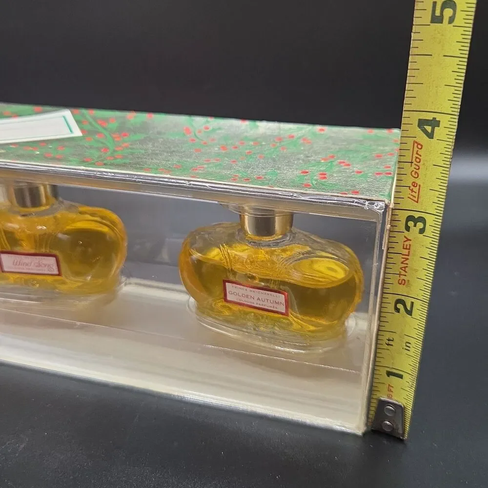 VTG Prince Matchabelli Christmas Duet Wind Song And Golden Autumn Cologne Rare
